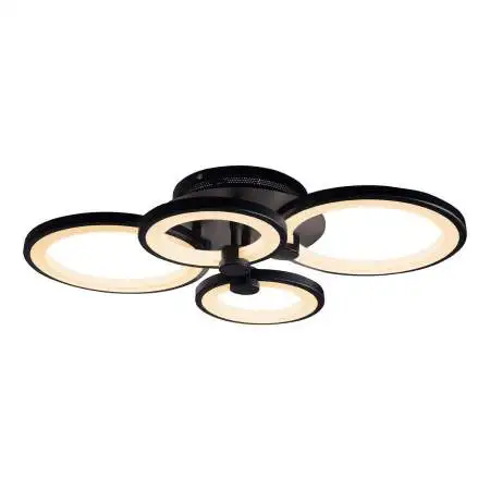 Потолочная светодиодная люстра iLedex Ring A001/4 MBK