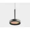 Подвесной светильник Italline IT02-025 dark silver 3000K+IT02-024 black