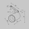 Трековый светильник Maytoni Technical EXILITY X Focus Led TR243-18W3K-B