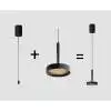 Подвесной светильник Italline IT02-025 gold 3000K+IT02-024 black