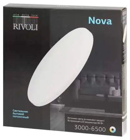 Светильник потолочный светодиодный Rivoli Nova 6179-703 LED 3000K-6500k 80 ВТ Б0069795