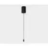 Подвесной светильник Italline IT02-025 dark silver 3000K+IT02-024 black