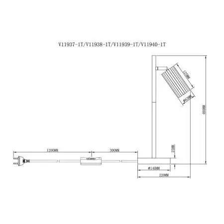 Настольная лампа Moderli Cora V11938-1T