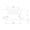Встраиваемый светодиодный светильник Elektrostandard 25024/Led a056774