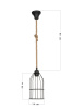 Подвесной светильник Toplight Alfreda TL1601H-01BK