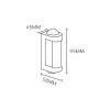 Уличный настенный светодиодный светильник Escada 30006W/01LED