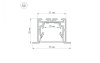 Профиль с рассеивателем Arlight S2-LINIA55-F-2500 ANOD+OPAL 021176