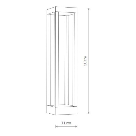 Уличный светодиодный светильник Nowodvorski Structure Led 8145