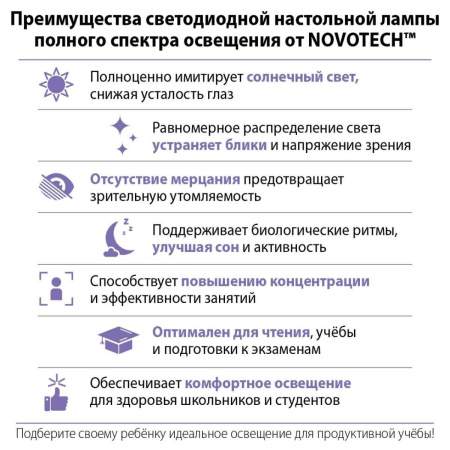 Настольная лампа Novotech Studi Ledo 359967