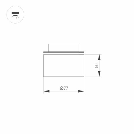 Светодиодный модуль Arlight Plurio-Lamp-R77-9W Day4000 031829