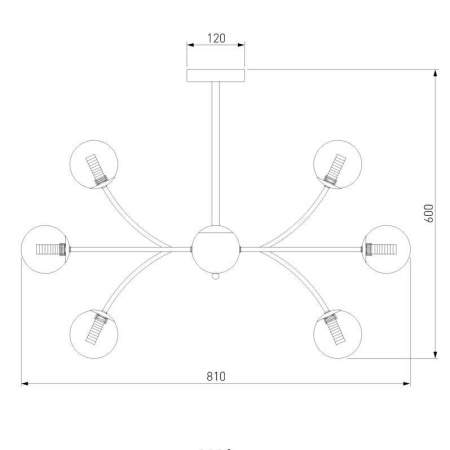 Подвесная люстра Eurosvet Astro 30179 хром