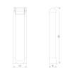 Уличный светодиодный светильник Elektrostandard Dors F LED (35163/F) 3000K черный a072078