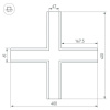 Коннектор T-образный Arlight SL-Linia65-F 030128