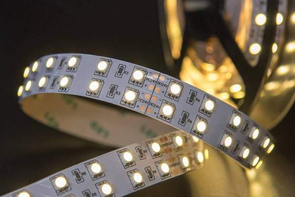 Светодиодная лента SWG 28,8W/m 120Led/m 5050SMD теплый белый 5M SWG5120-24-28.8-WW-М 009704