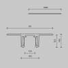 Шинопровод 1м Exility X встраиваемый под ГКЛ 12,5мм Maytoni Technical EXILITY X Busbar trunkings Exility X TRX239-421.12B