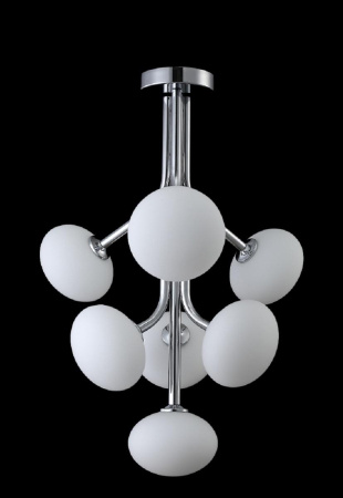 Подвесная люстра Crystal Lux ALICIA SP7 CHROME/WHITE