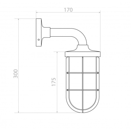 Уличный настенный светильник Covali WL-59854