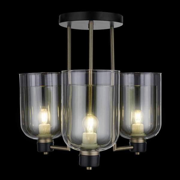 Потолочная люстра 33 ИДЕИ CHN900.03.AMB17.ABL-M05TG