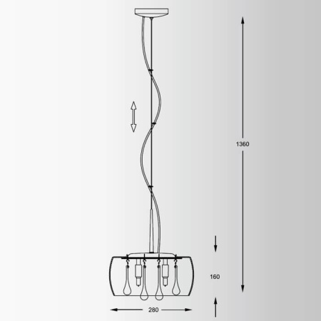 Подвесной светильник Zumaline Crystal P0076-03E-F4FZ