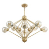 Подвесная люстра Crystal Lux Francisca SP10 Gold/Cognac