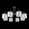 Потолочная люстра Crystal Lux Sergio PL8 Nickel