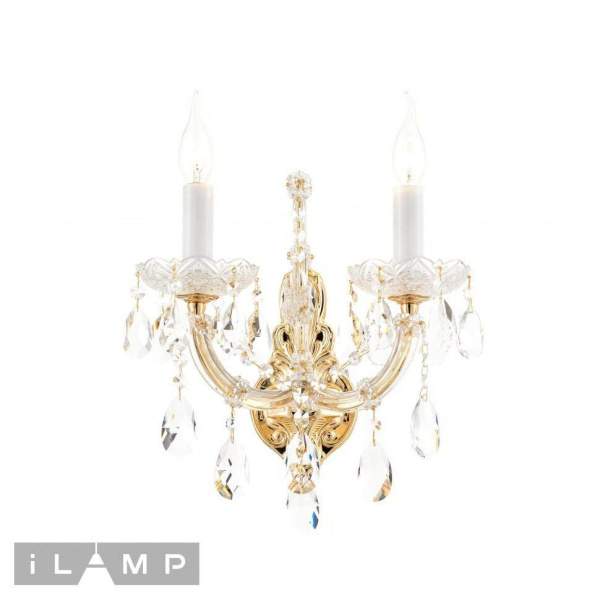 Бра iLamp Diamond W6071-2 GD+CL