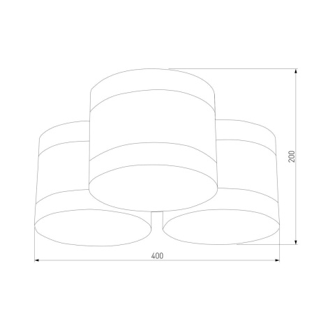 Потолочная люстра TK Lighting 853 Tago White