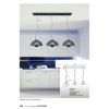Подвесной светильник Zumaline Antenne TS-120404P-BKGO