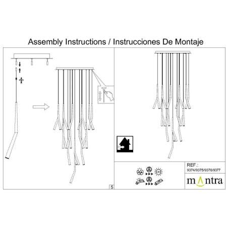 Потолочное основание Mantra Modular Light Florones 9374