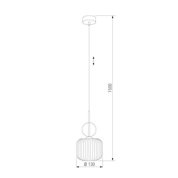 Подвесной светильник TK Lighting 11038 Sophia Cognac a071821