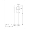 Торшер Arte Lamp Fluido A3913PN-24BK