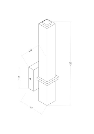 Настенный светодиодный светильник Maytoni Technical Kant C002WL-L12CH4K