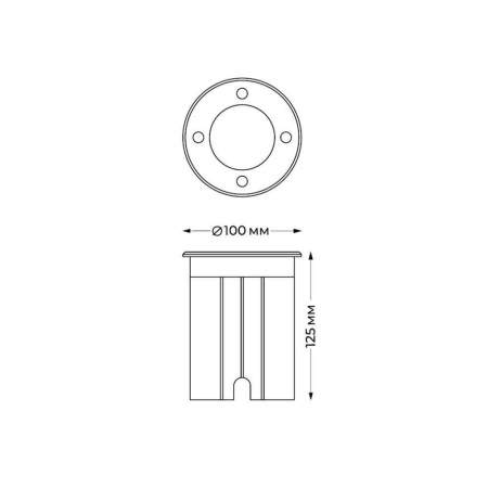 Грунтовый светильник Italline IT8308