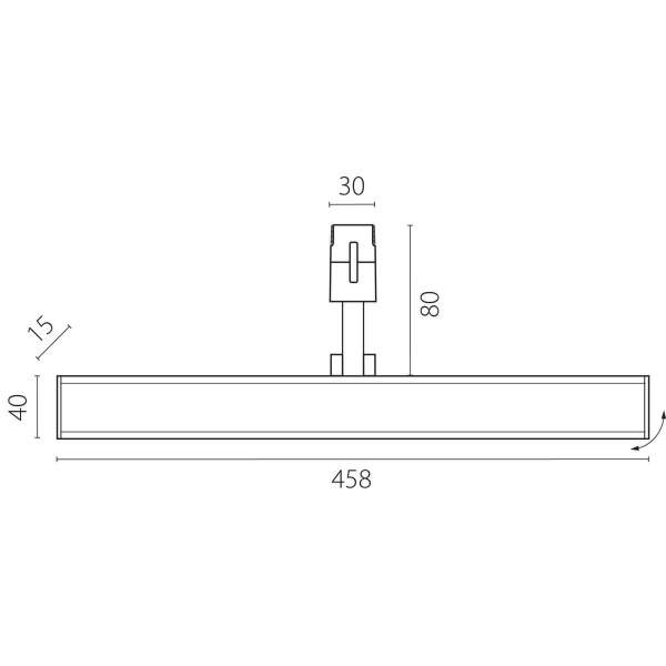 Трековый светильник Lightstar Due Hermes 270347