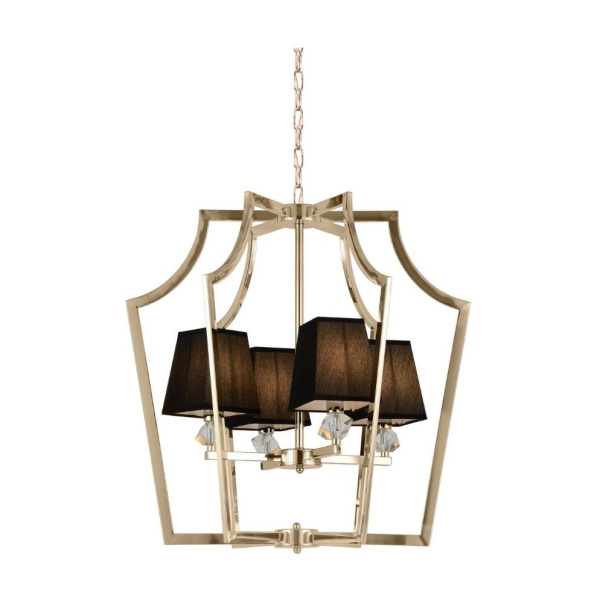 Подвесная люстра Lumina Deco Montero LDP 1249-4 GD+BK