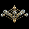 Подвесная люстра Crystal Lux Francisca SP10 Gold/Cognac