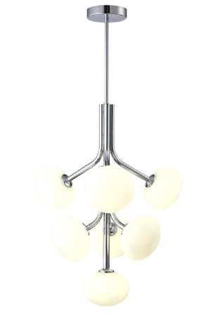 Подвесная люстра Crystal Lux ALICIA SP7 CHROME/WHITE