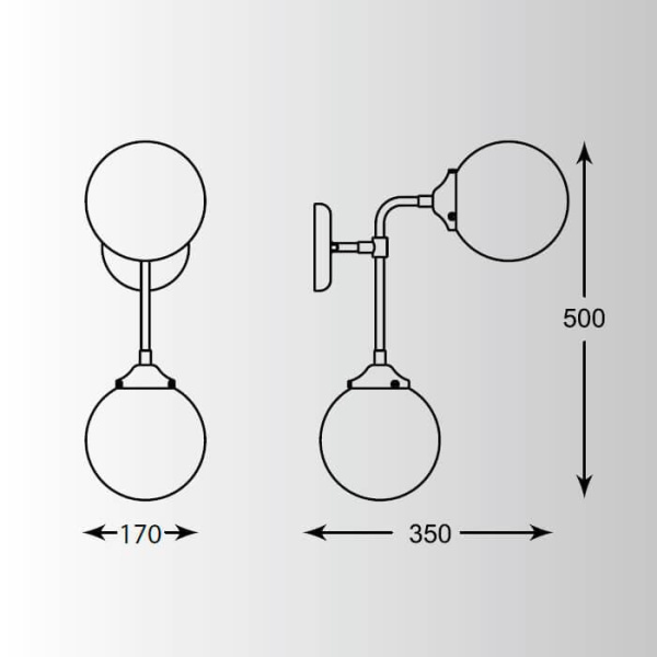 Бра Zumaline Riano W0454-02D-SDAC