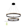 Подвесная люстра Crystal Lux FERNANDO SP123W LED D600+800 BLACK/GOLD