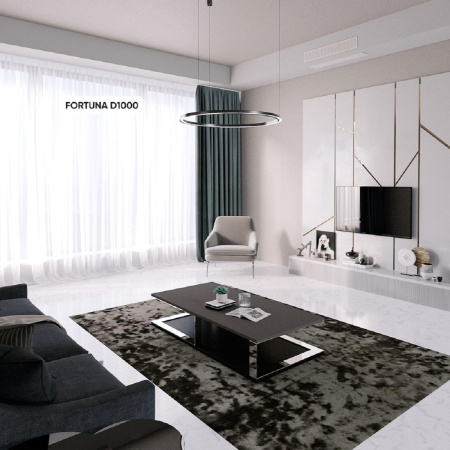 Подвесная люстра Crystal Lux FORTUNA SP88W LED D1000 BLACK