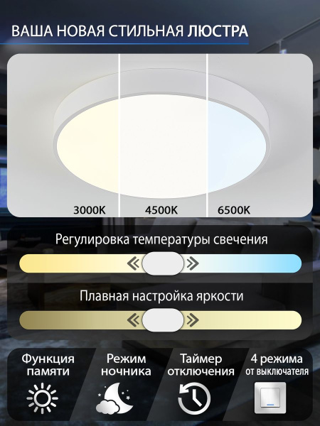 Потолочный светодиодный светильник Natali Kovaltseva LED LAMPS 81112/5C