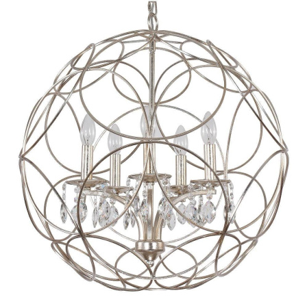 Подвесная люстра Crystal Lux Aria SP5 Silver
