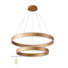 Подвесная люстра Crystal Lux MUCHOS SP123W LED D600+800 GOLD