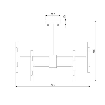 Подвесная люстра Bogates Bastone 345 Smart