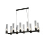 Подвесная люстра Crystal Lux OTONO SP10 L980 BLACK CHROMIUM/TRANSPARENTE