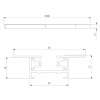 Шинопровод однофазные встраиваемый Elektrostandard Track Rail WH Recessed 85083/00 a057097