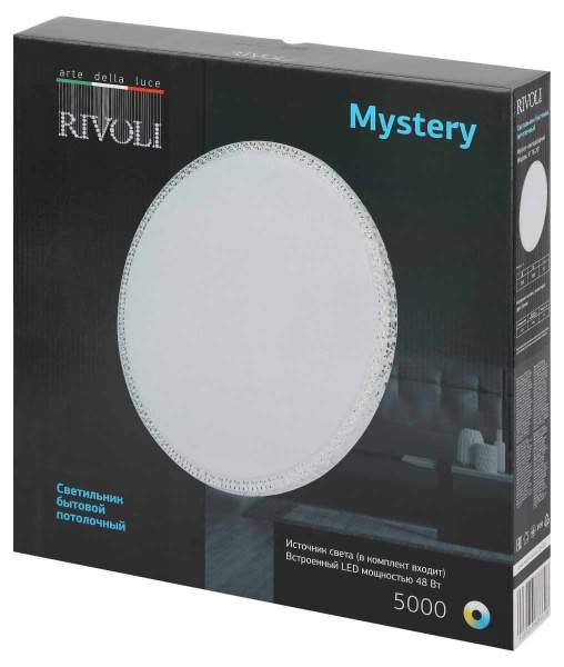 Светильник потолочный светодиодный Rivoli Mystery 6178-201 без пульта 48 Вт 5000K LED Б0069793