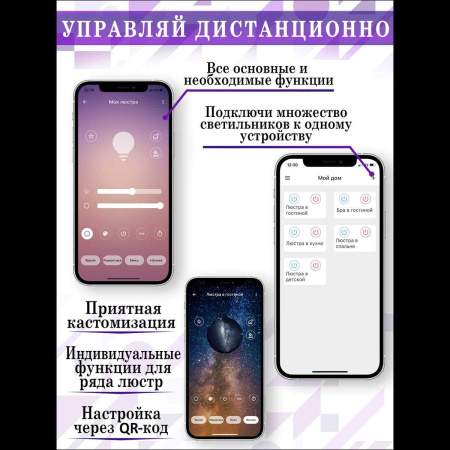 Потолочная люстра Natali Kovaltseva LED LAMPS 81121/3C