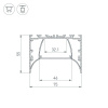 Профиль Arlight ARH-Power-7555-Comfort-2000 Anod 036355