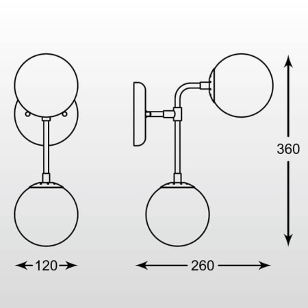 Бра Zumaline Riano W0454-02A-SDAA
